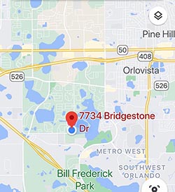 Bubba Surfs Location Map – Orlando FL